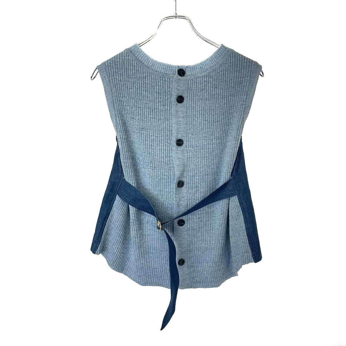 mame kurogouchi マメ クロゴウチ 21SS Embroidered Denim Top デニム