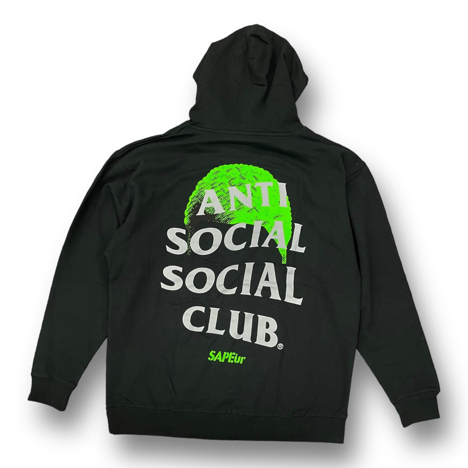 黒×赤【 大阪POPUP限定 】ASSC × sapeur  HOODIE  XL