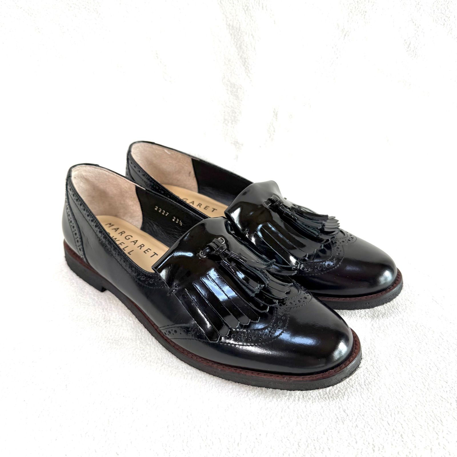 極美品✨マーガレットハウエルアイデア ウィングチップ タッセル