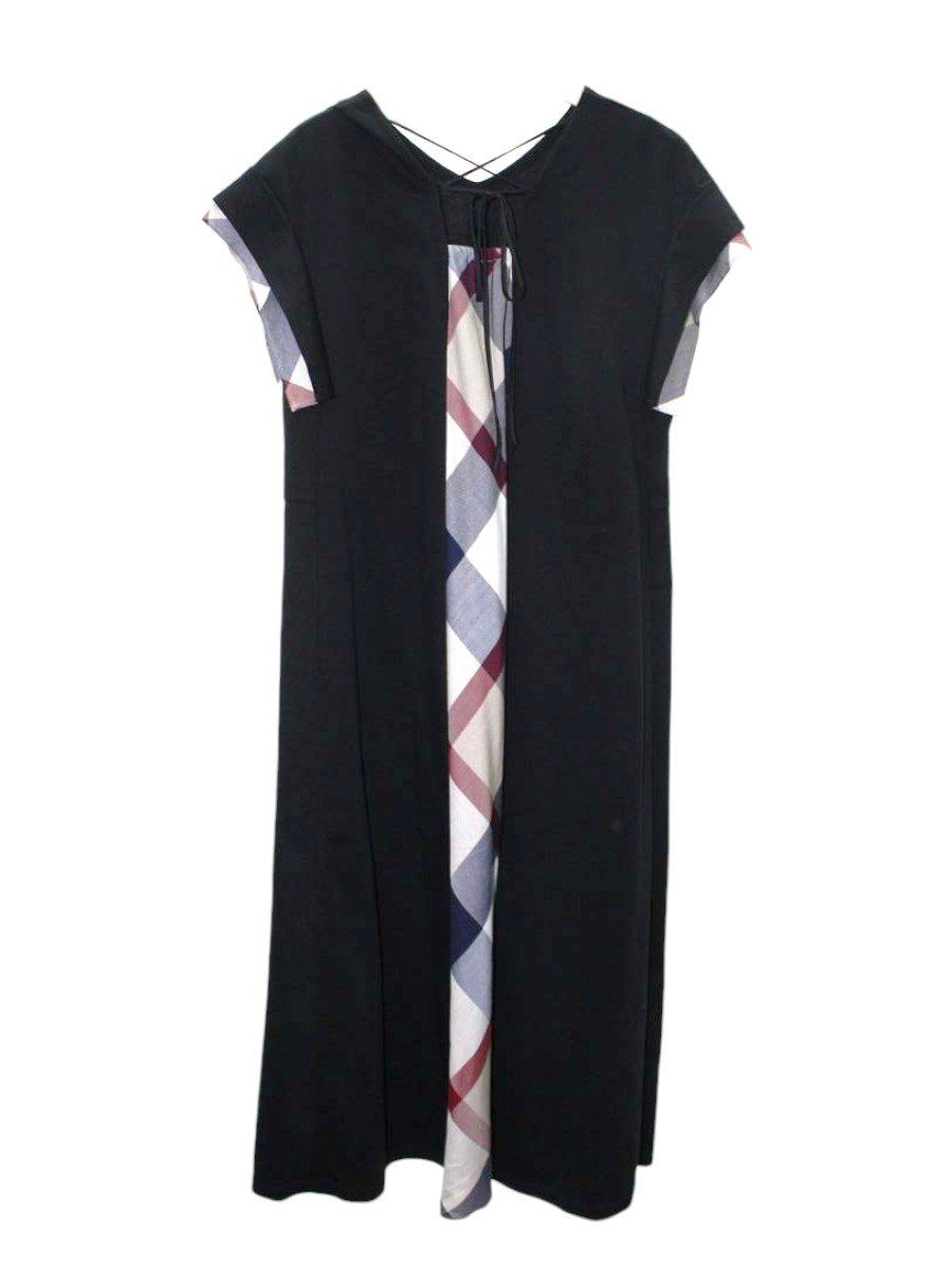 ブルーレーベルクレストブリッジ コンパクトクリアーポンチAラインワンピース 55J62-776-09 ワンピース 36 ブラック ITUNCD7UV2ZG