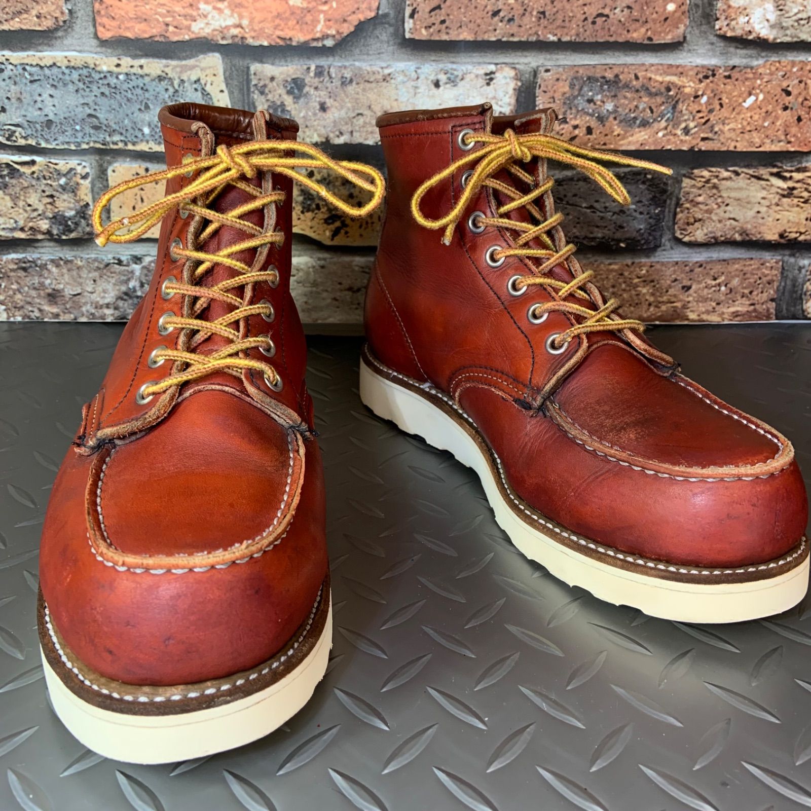 ☆REDWING 8875 四角犬タグ 1997年製 モックトゥワークブーツ US8E