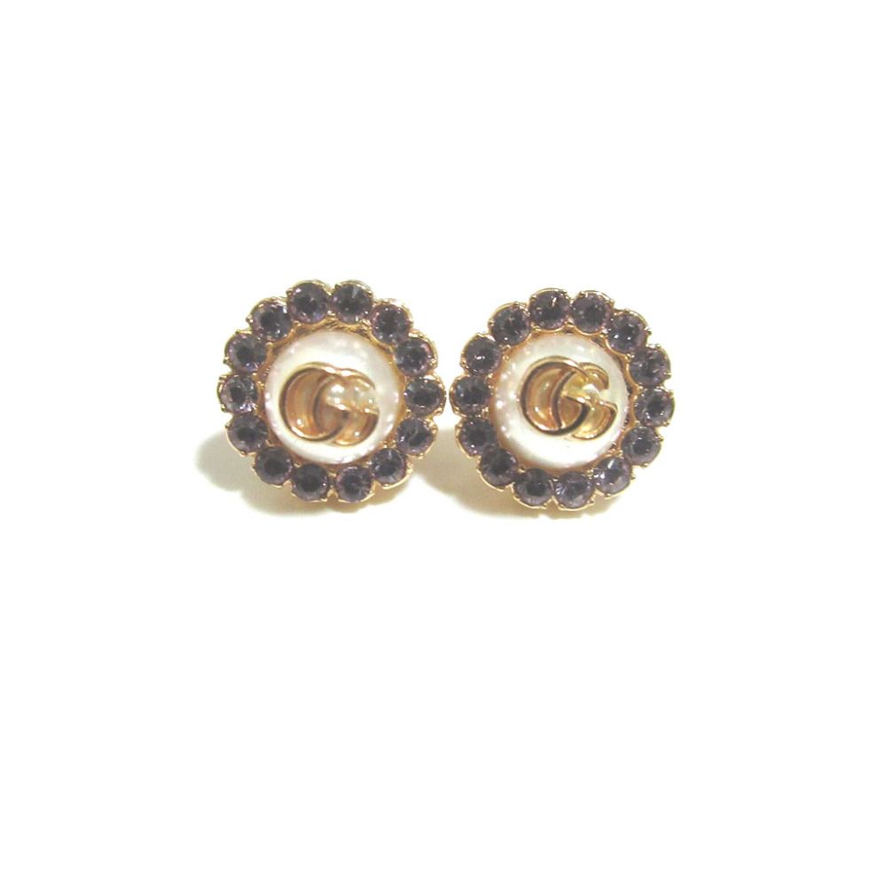 【美品】GUCCI ピアス GUCCI - グッチ GUCCI ピアス フラワー インターロッキングG