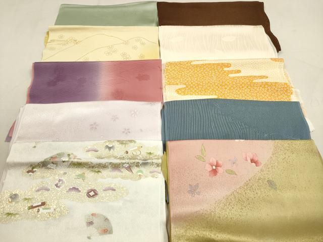 平和屋着物 和装小物 帯揚げ10枚セット 正絹 DAAV2451xg