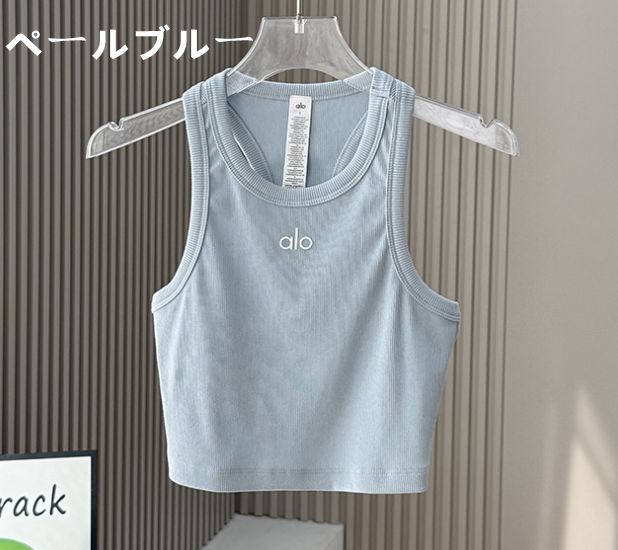 ALO yogaヨガウェアヨガベスト M 新品6色 ALO YOGA トップスヨガウェア アローヨガ美しい背