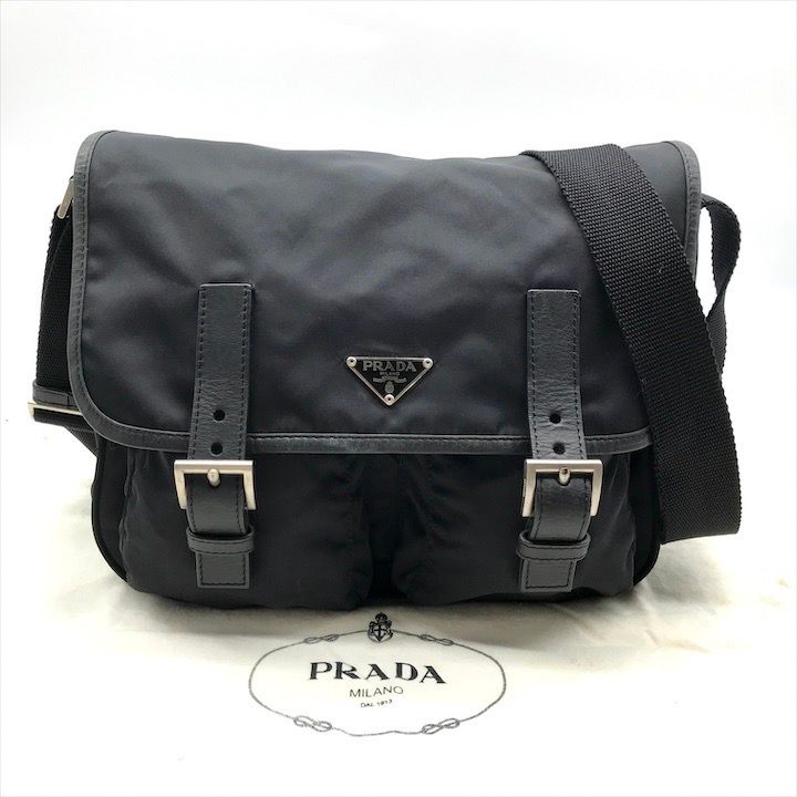 良品✨】prada プラダショルダーバッグナイロンメッセンジャー黒