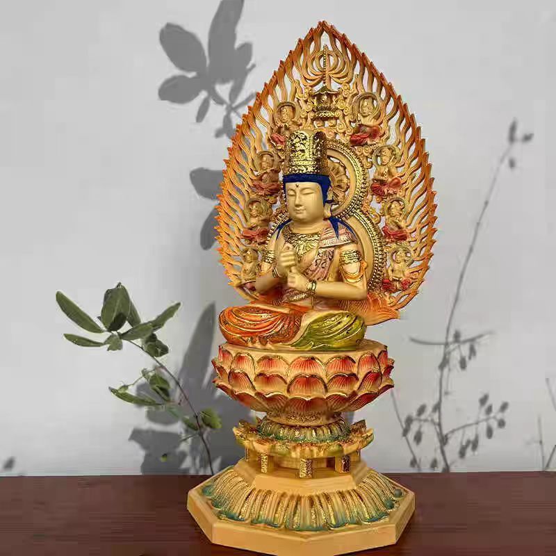 新作 釈迦牟尼 極上彫 仏教工芸品 仏像 木彫 釈迦如来 精密彫刻 修