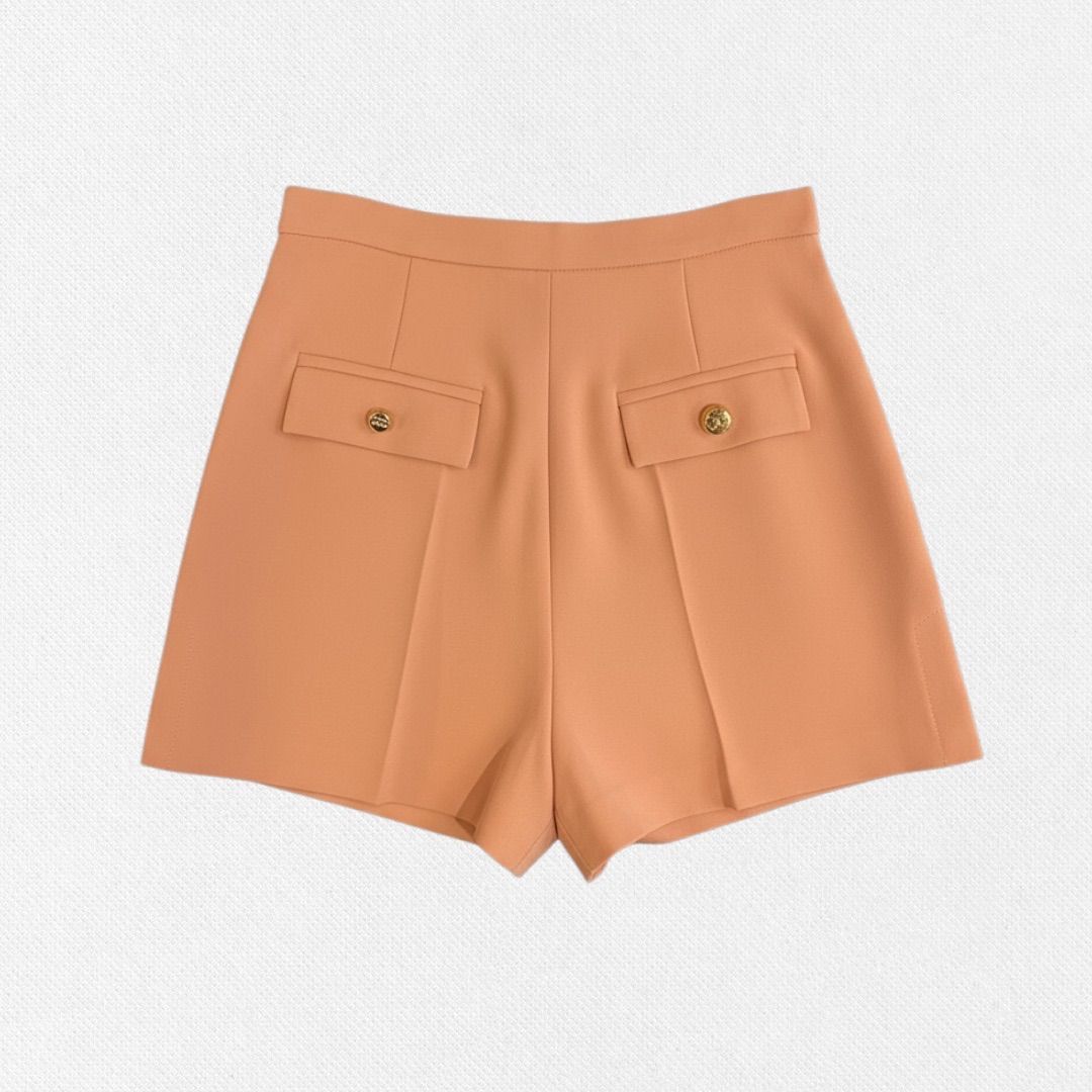 エリザベッタ ELISABETTA FRANCHI ショートパンツ 40サイズ レンガカラー レディースパンツ イタリア製