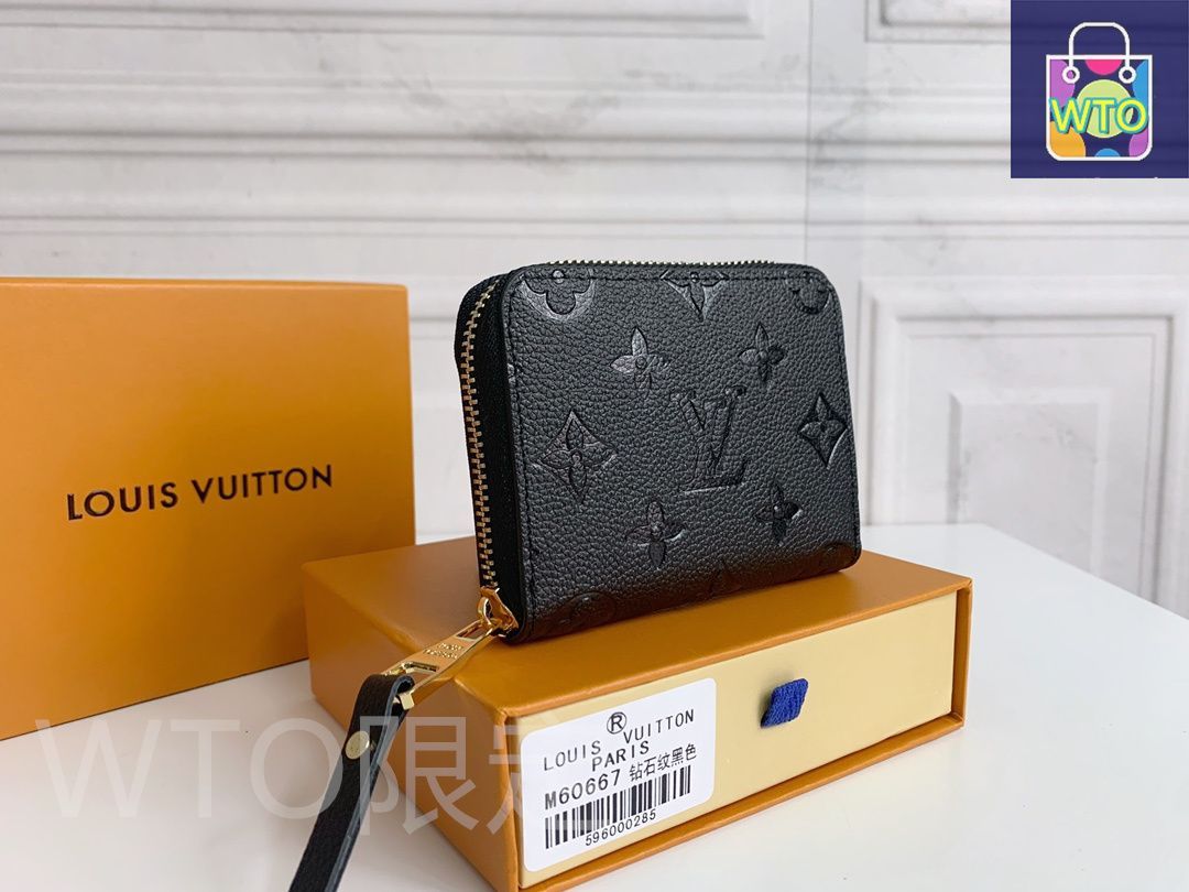 ダイヤモンドエンボス ジップコインケース 11×8×1cm コンパクトデザイン | ♥品 -WTO輸入