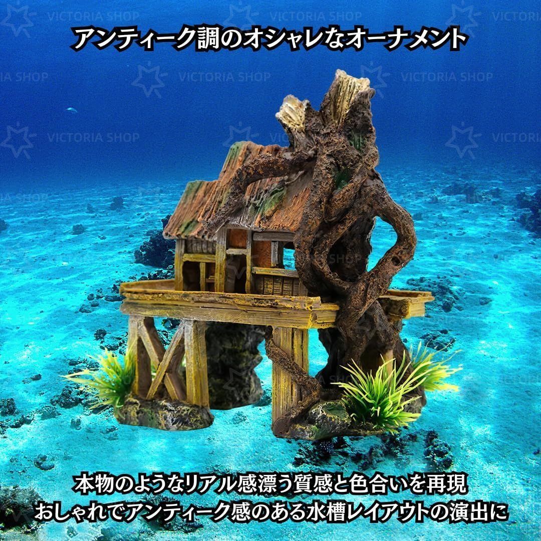 爬虫類 両生類 魚類 アクアリウム オブジェ シェルター レイアウト