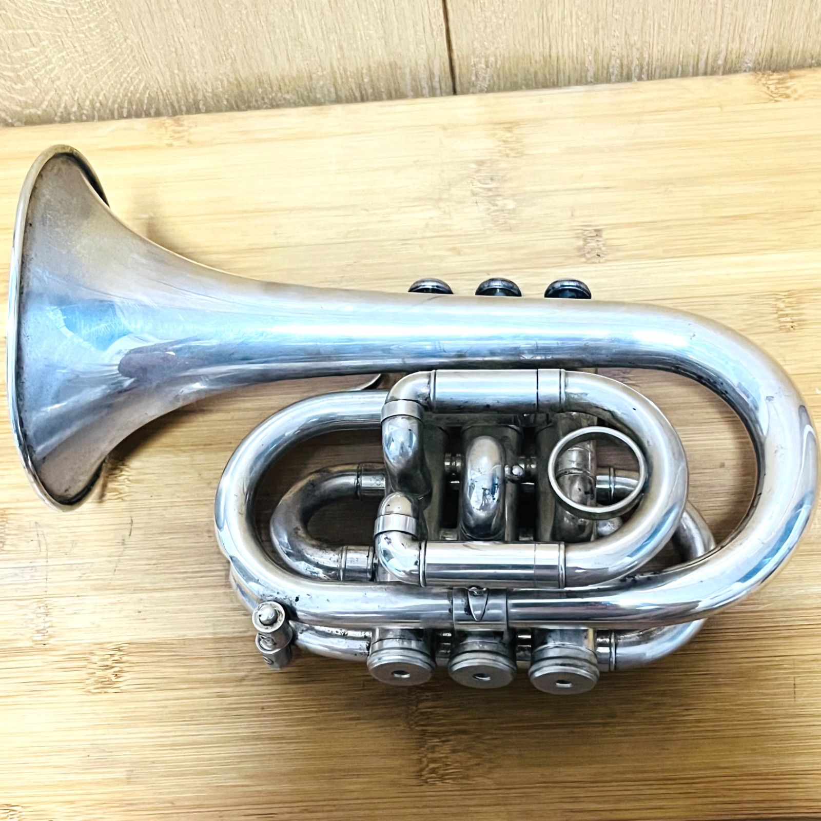 ハードケース付 J.Michael ポケットトランペット TR-400PSL