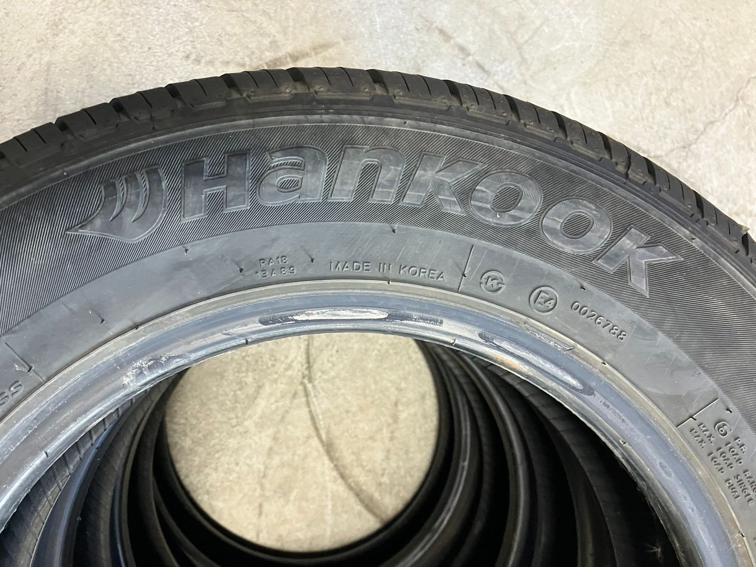 送料込み！ 最終値下げ！ ハンコック 155/80R14LT 88/86N 4本セット 
