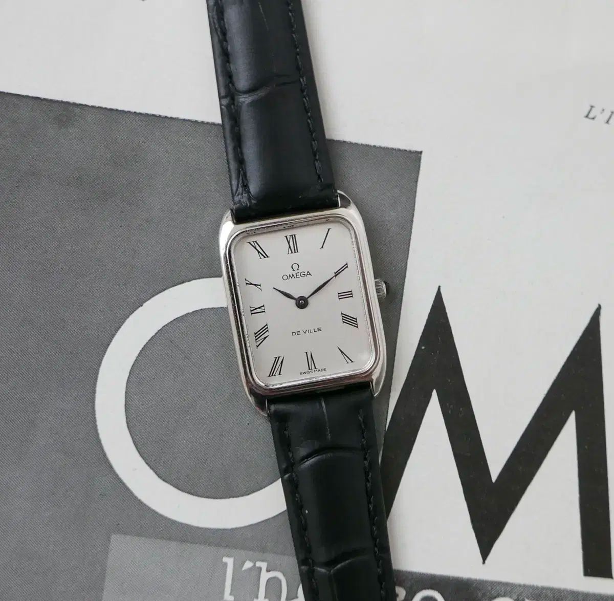  OMEGA オメガ ヴィンテージ デ ヴィル タンク ローマ 手巻き 時計 ユニセックス 自動巻き時計 腕時計(アナログ)