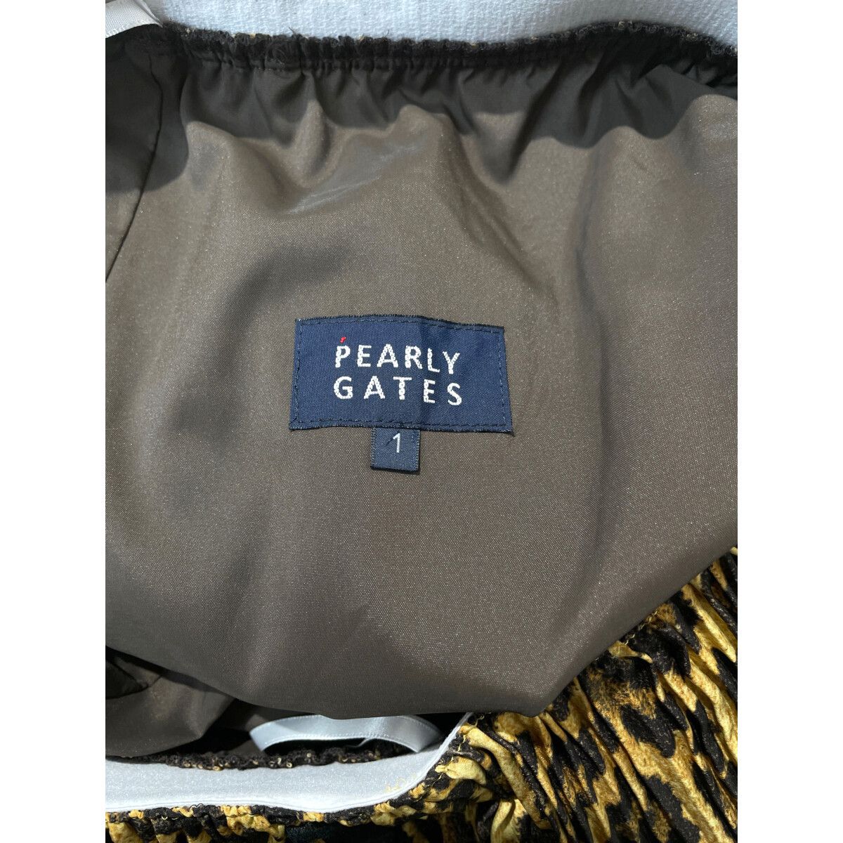 【超美品】PEARLY GATES ヒョウ柄 プリーツ スカート キュロット 中古 レディース パーリーゲイツ PEARLY GATES スカート 1(M) 茶