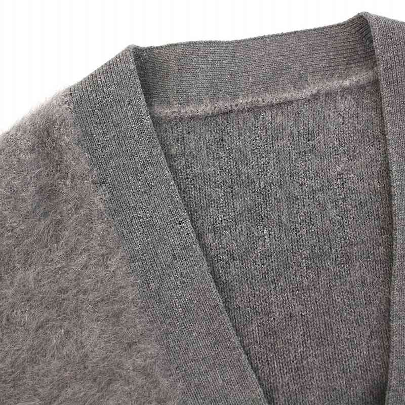 アイシービー iCB 23AW フォックスカシミヤ カーディガン ニット Vネック 長袖 S グレー KRCYSW0506 /YM レディース アイシービー iCB 23AW フォックスカシミヤ カーディガン ニット