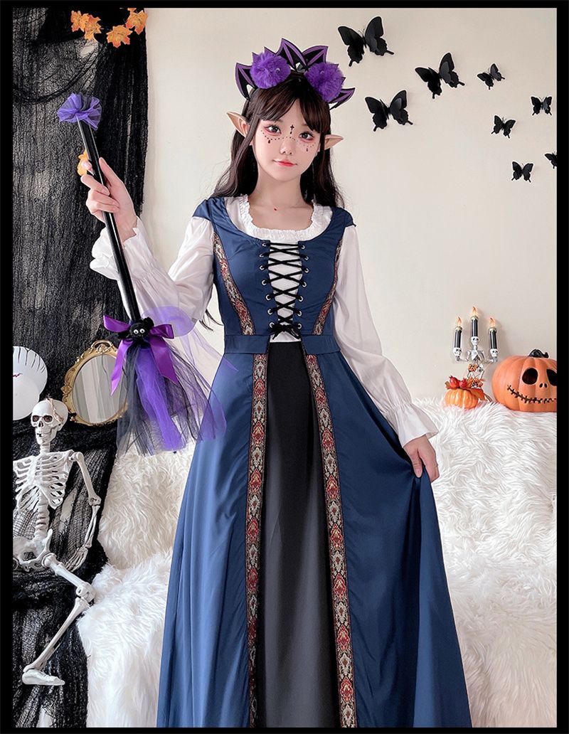 コスプレ 中世ワンピース 貴族 ドレス 姫 ドレス 中世 ヨーロッパ 服 ドレス中世 衣装中世 貴族 ドレス 可愛い ハロウィン衣装 女性 女王様  巫女 かわいい 長袖 大人用 文化祭 xiaojing04 - メルカリ