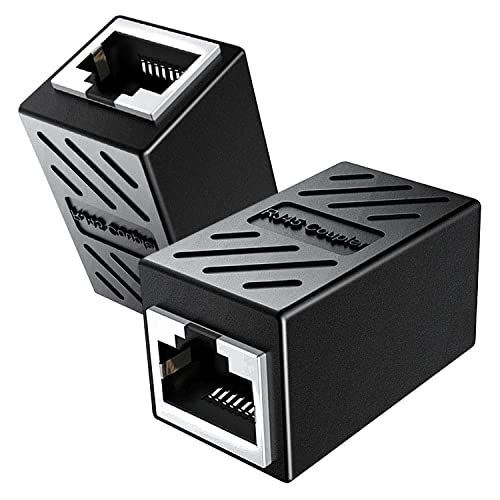 YESKAMO 中継コネクタ LANコネクタ LANケーブル用コネクタ RJ45中継アダプタ CAT6 CAT5E CAT5対応  POE防犯カメラに対応 LANケーブル延長 LAN端子 メス-メス ギガビット対応 8P8C?(２個セット) - メルカリ