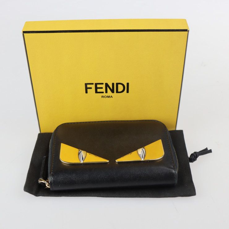 すぐ発送可能！ FENDI フェンディ バグズアイ カード/ コインケース