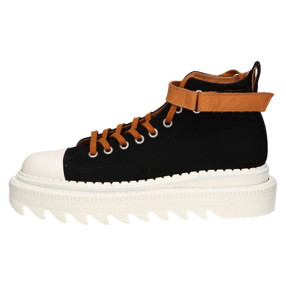 glamb (グラム) Shark Sole Canvas Sneakers シャークソールキャンバスハイカットスニーカー ブラック GB0223/AC07