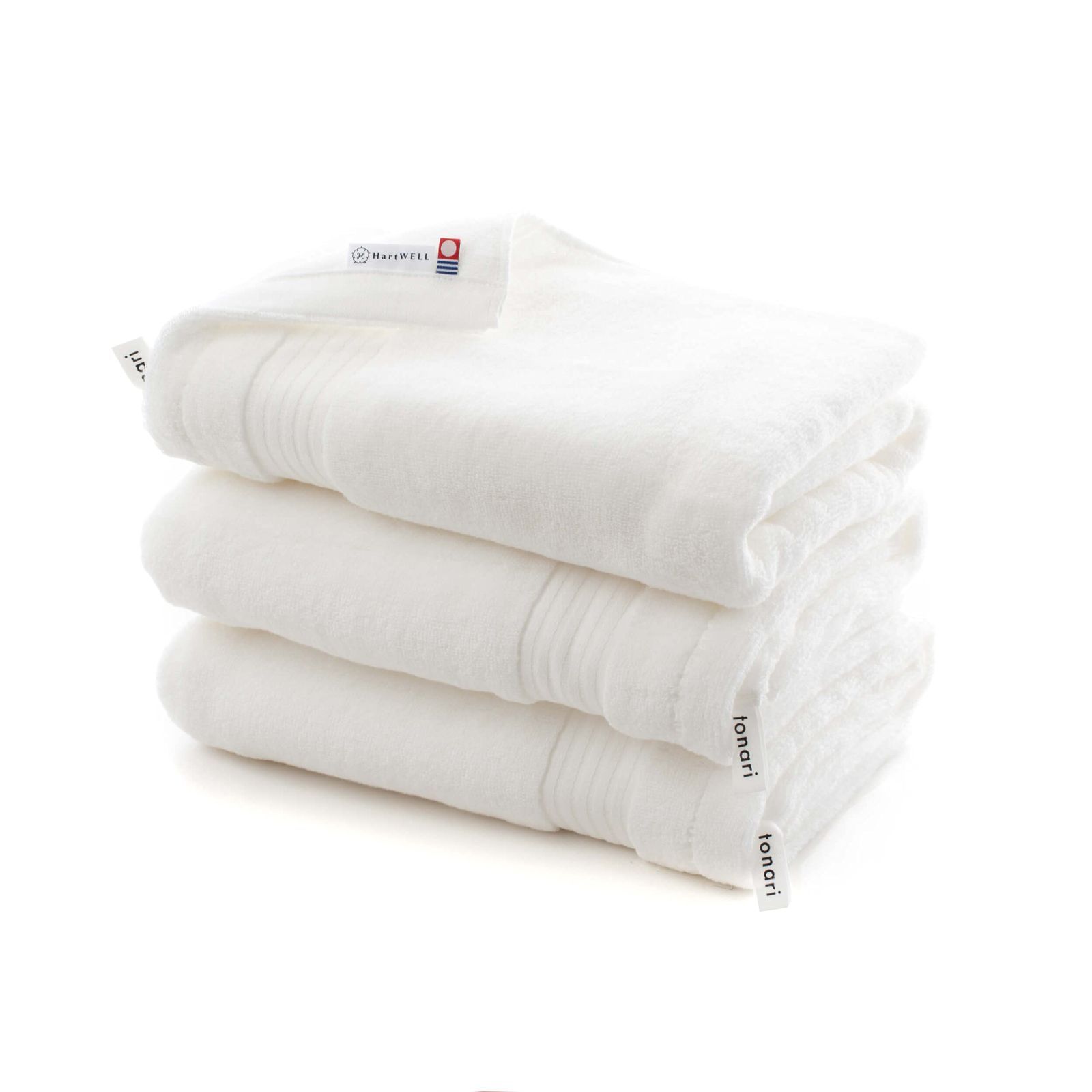 新着商品 無地 シンプル ループ付き ホテルタオル バスタオル 3枚セット わたしのホテルタオル 今治タオル ホワイト ハートウエル