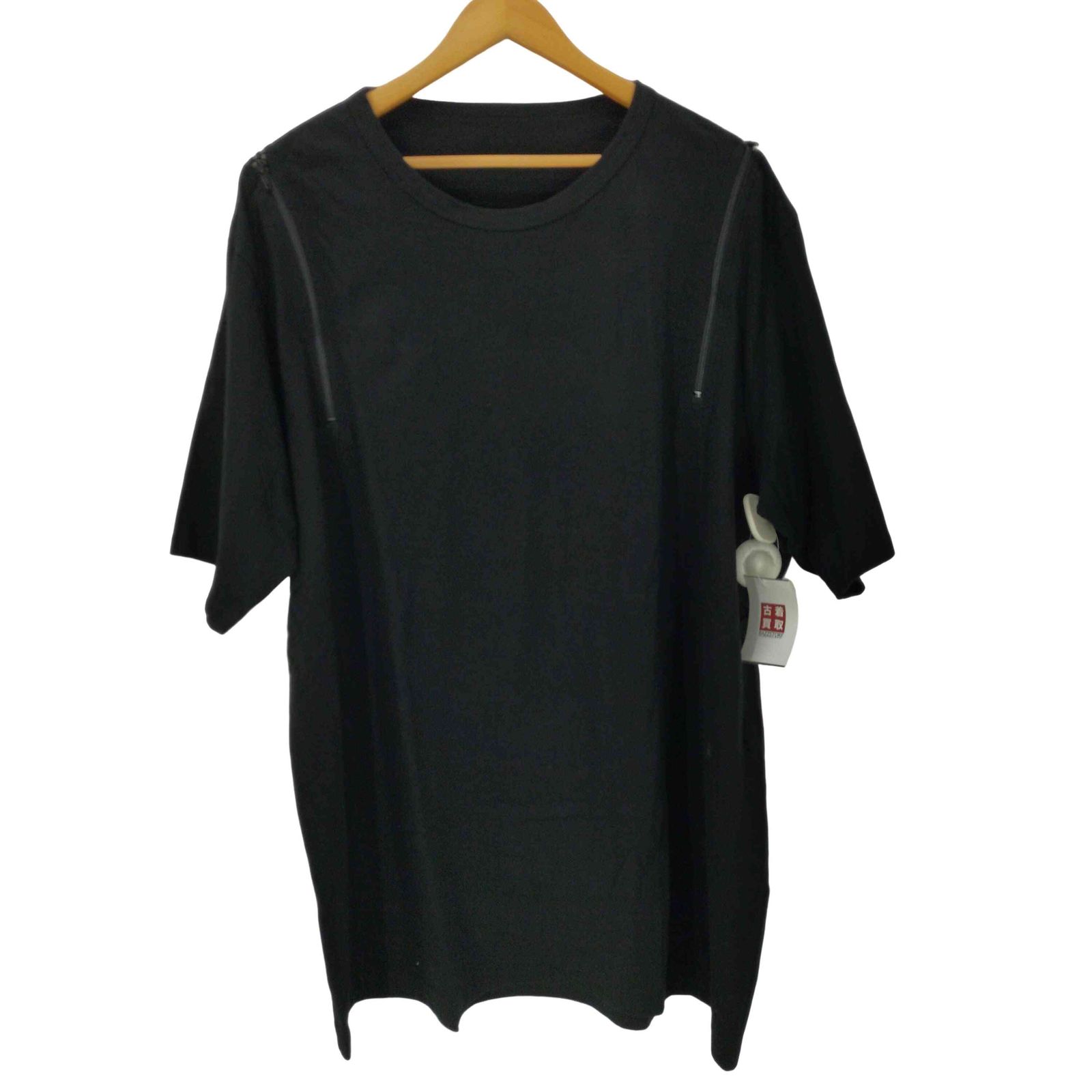 グラウンドワイ Ground Y 19AW ダブルジップ デザイン クルーネック Tシャツ メンズ JPN：3 