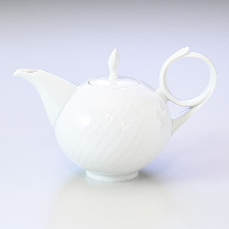 マイセン 波の戯れ ホワイト ティーポット S Meissen 000001 29722 1
