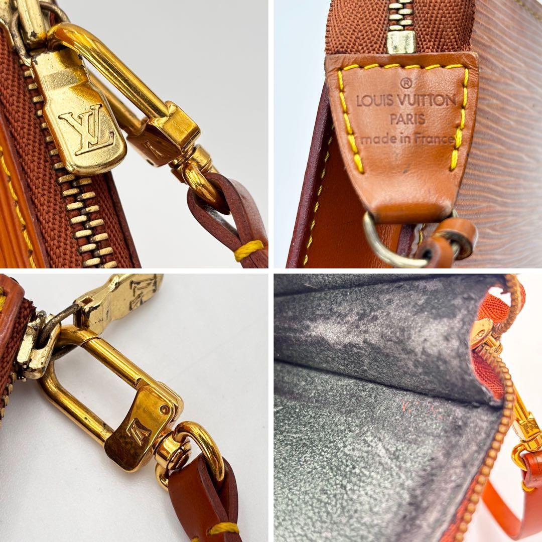 鑑定済み✨　ルイヴィトン　エピ　アクセソワール　ポシェット　アクセサリーポーチ LOUIS VUITTON ルイヴィトン M40778 エピ ポシェット アクセ