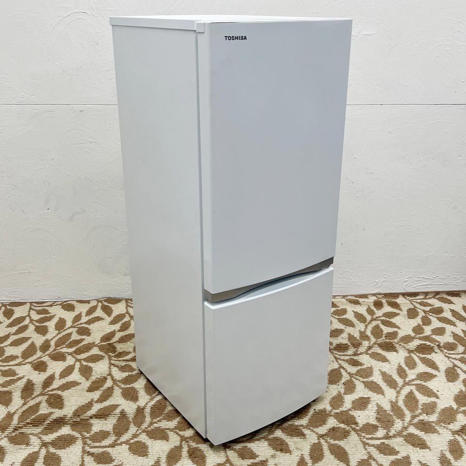 関東一円送料無料】東芝 2ドア冷蔵庫 GR-S15BS-W/153L/右開き/3段ガラス棚/耐熱100℃テーブルボード/LED照明/2021年製/C4667  - メルカリ