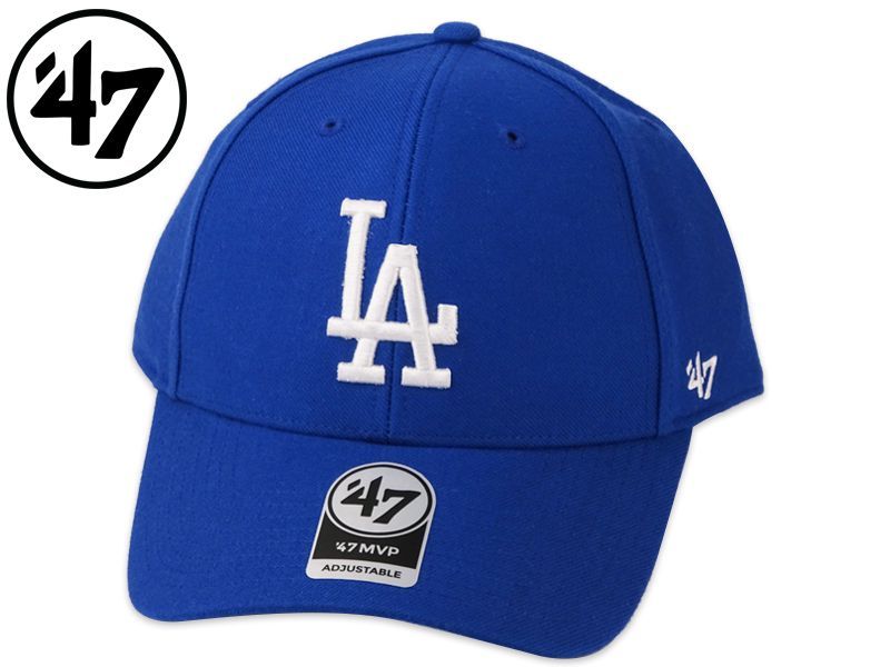 47BRAND フォーティーセブンブランド LOS ANGELES DODGERS MVP CAP ROYAL/WHITE ロサンゼルス ドジャース ロイヤル/ホワイト 21508