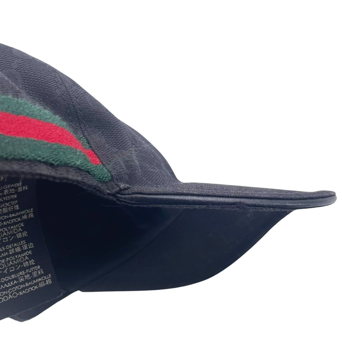 中古】 GUCCI グッチ キャップ 200035 GGキャンバス シェリーライン