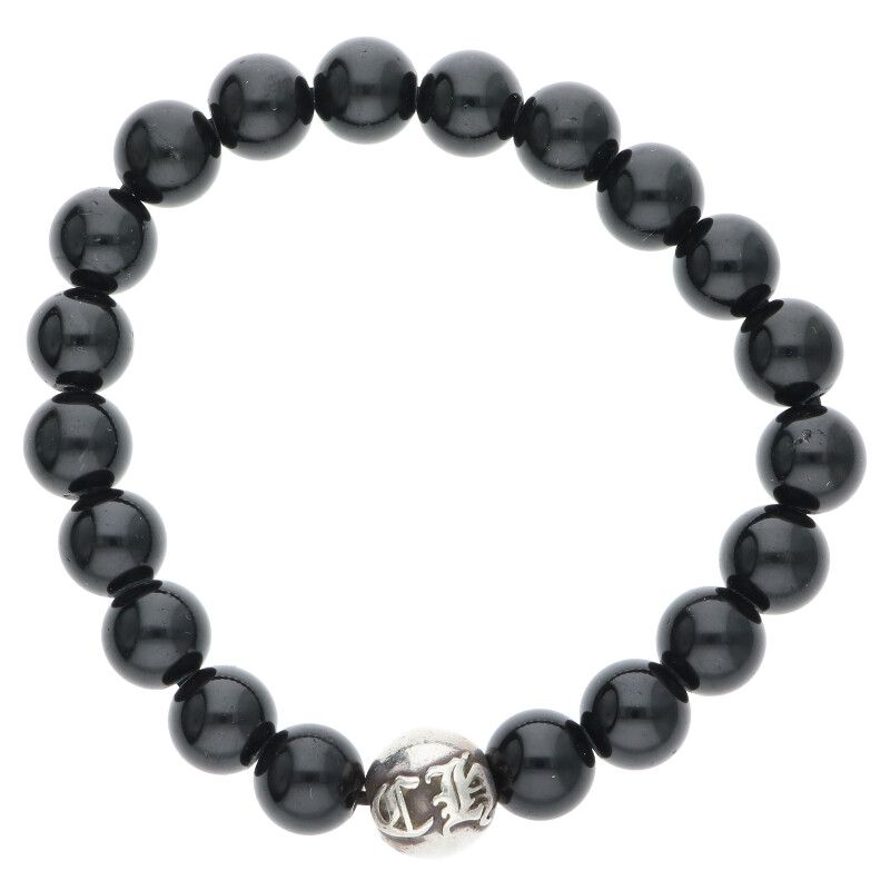 クロムハーツ 10mm ターコイズシルバービーズブレス ブレスレット