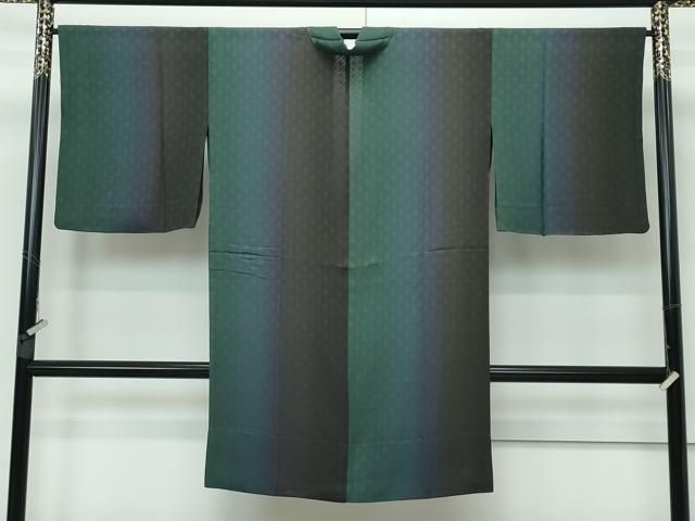 平和屋着物▽道中着 スリーシーズン 春夏秋 塵除け 変わり縞 正絹