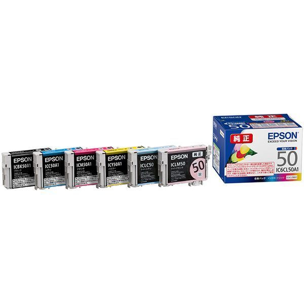 EPSON エプソン IC6CL50A1 インクカートリッジ 6Cパック