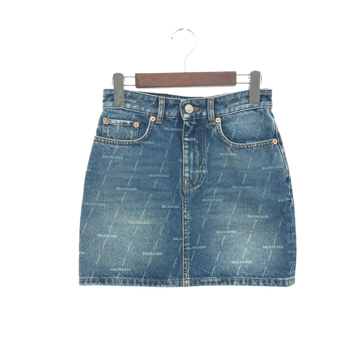 BALENCIAGA バレンシアガ デニムミニスカート スカート サイズ 155|64A 641518 TJW53 2340 ブルー レディース 241005005827