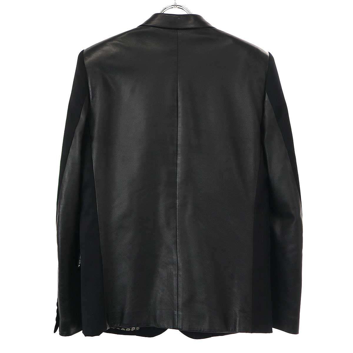 number (n)ine　レザー切替 ニットジャケット　ナンバーナイン NUMBER(N)INE ナンバーナイン 07SS S07-NJ028 About A Boy期