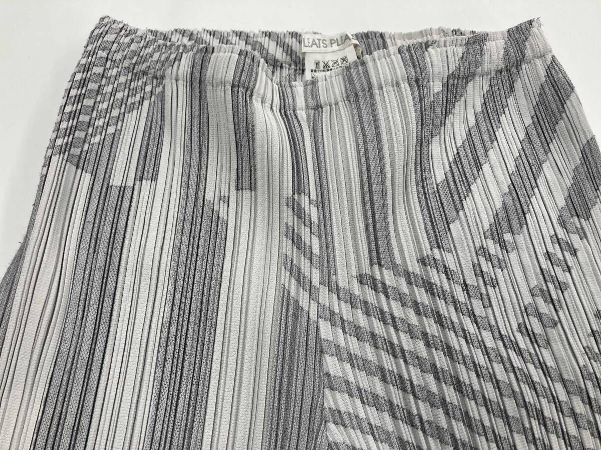 PLEATS PLEASE プリーツ パンツ 1 ライトグレー PLEATS PLEASEプリーツ