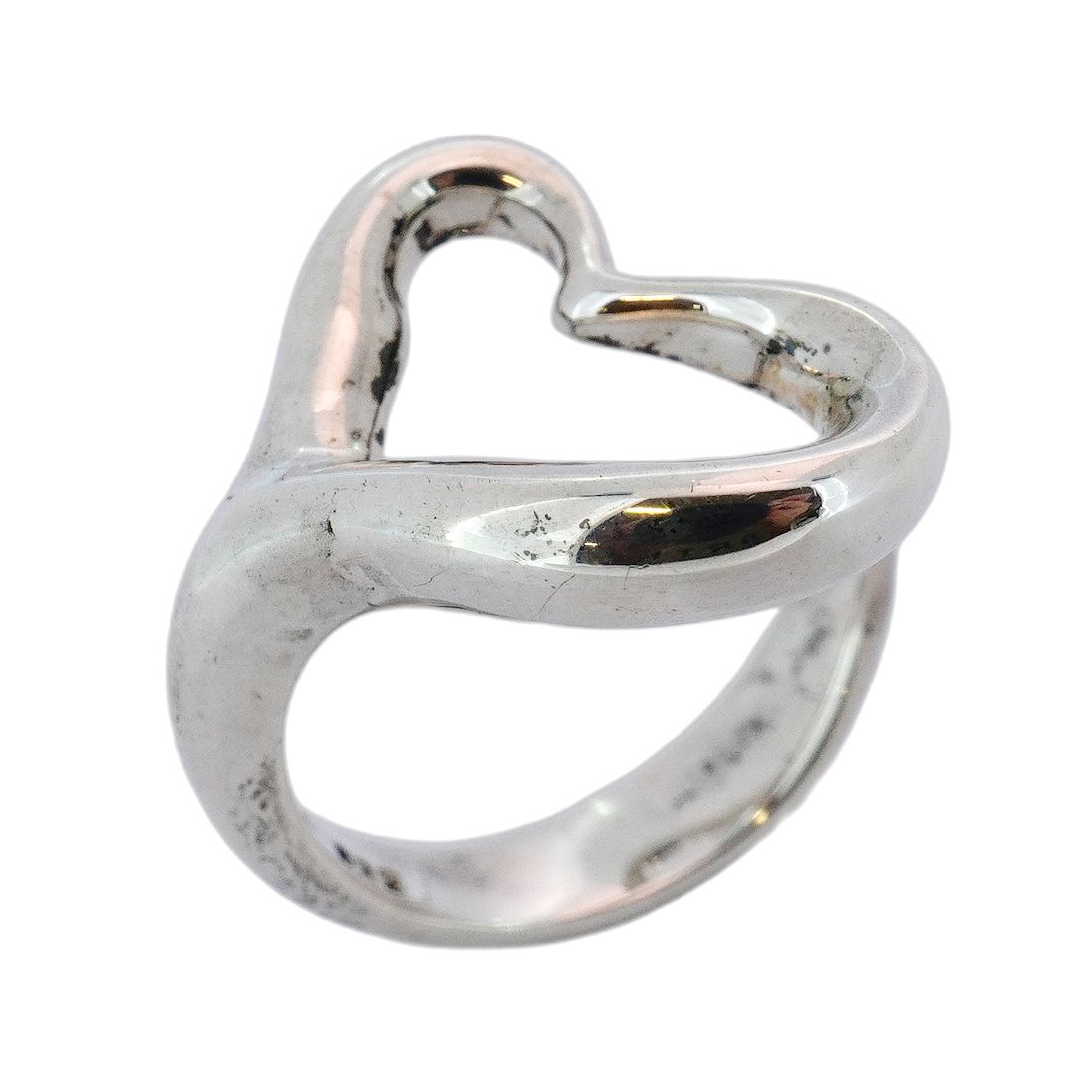 Tiffany&Co. ティファニーオープンハートリング Sv925 11号