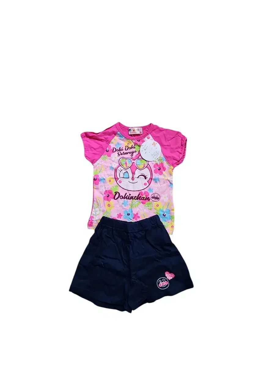 (日本) ドキンちゃん チーランギ アンパンマン 上下セット セットアップ 新品 90