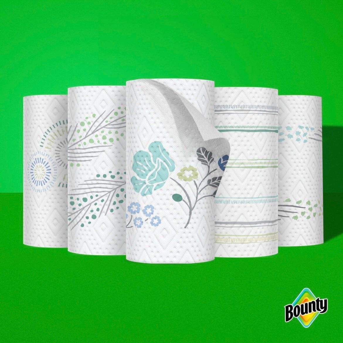バウンティ 12ロール ペーパータオル プリント コストコ Bounty Paper Towels Print 124カット