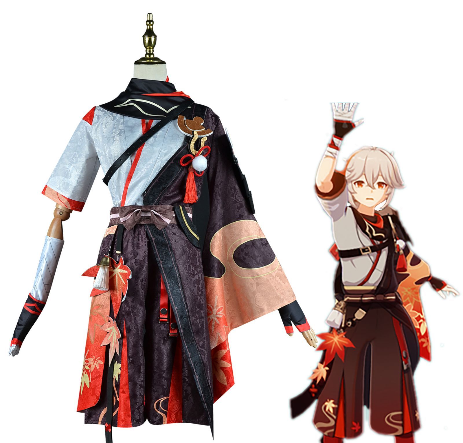 原神 げんしん 楓原万葉 コスプレ衣装 ウィッグ付き 原神 げんしん 楓原万葉 コスプレ衣装 ウィッグ付き
