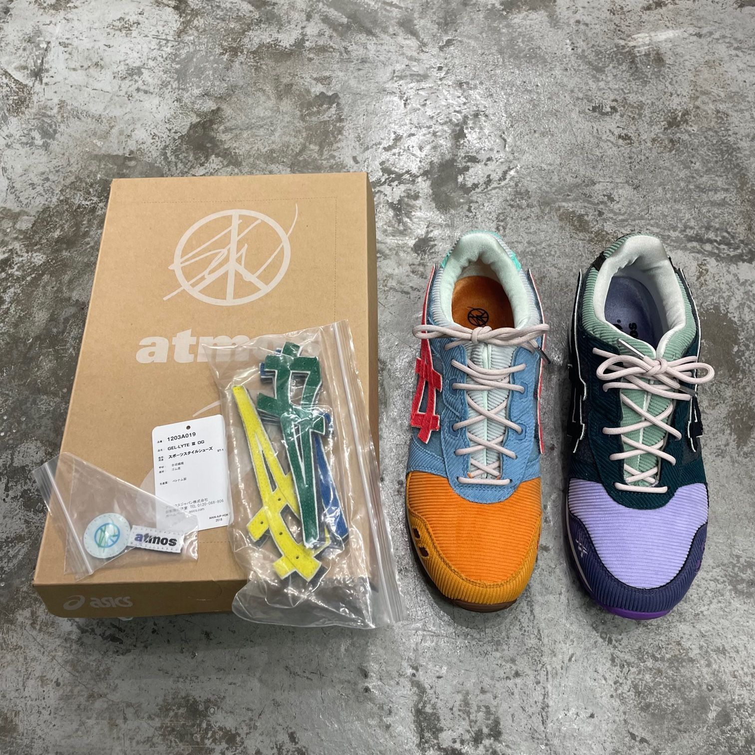 Sean Wotherspoon × atmos × Asics Gel-Lyte 3 OG 1203A019-000 ショーンウェザースプーン  アトモス アシックス ゲルライト3 OG スニーカー 27.5cm 76615A1 - メルカリ