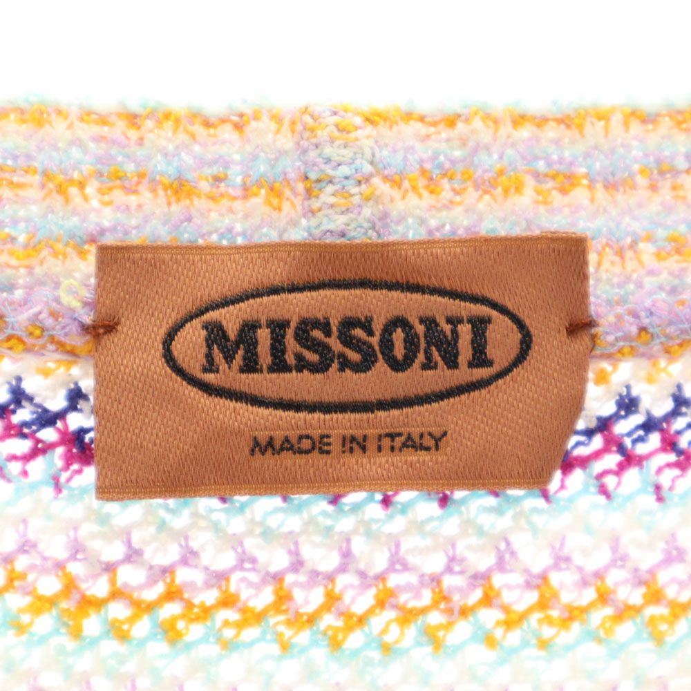 ミッソーニ イタリア製 ボーダー柄 長袖 セーター 44 ホワイト 他 Missoni ニット レディース 古着 中古 ミッソーニ イタリア製 ボーダー柄 長袖 セーター 44 ホワイト