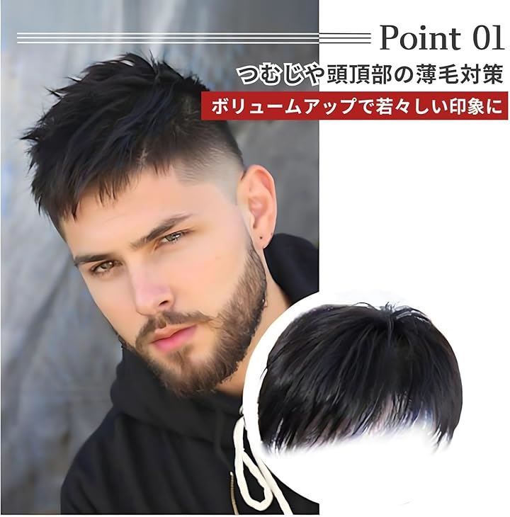 新品　人毛　２2X20㎝　男性部分　かつら　ゆるウエーブ　カット調整済み 楽天市場】部分ウィッグ 人毛100% かつら 男性 トップカバー