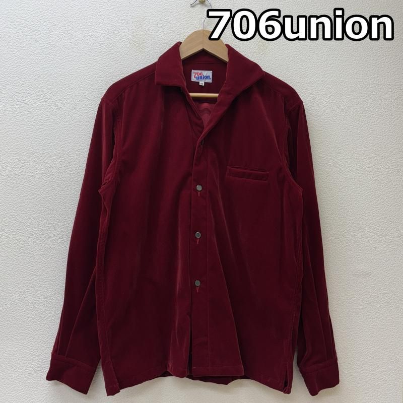 USED 古着 シャツ、ブラウス 長袖 706union 日本製 ベルベット
