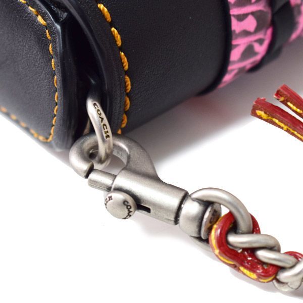 COACH コーチ ショルダーバッグ 斜め掛け グラブタンレザー ステッチ