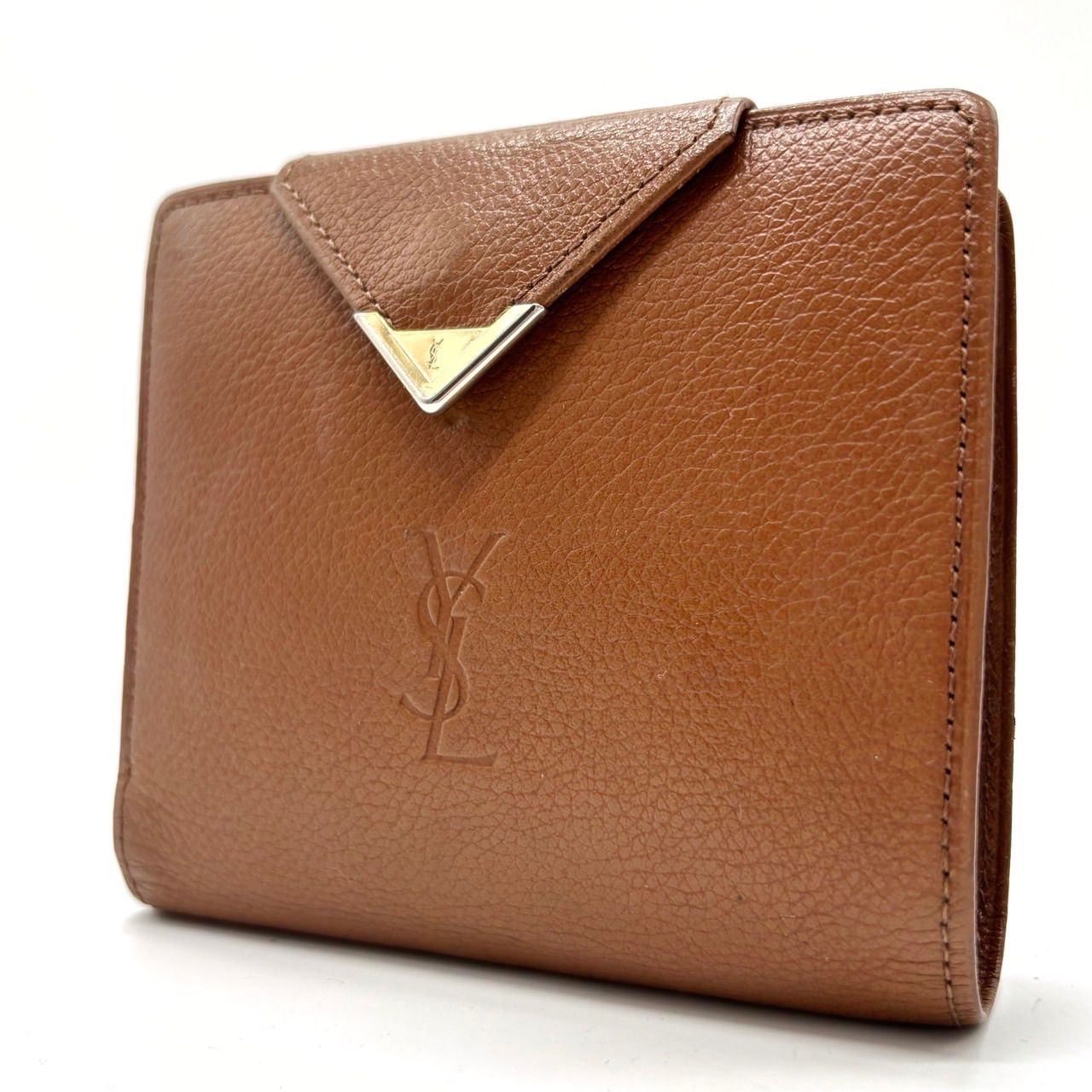 ✨良品✨ YVES SAINT LAURENT イヴサンローラン 二つ折り財布 