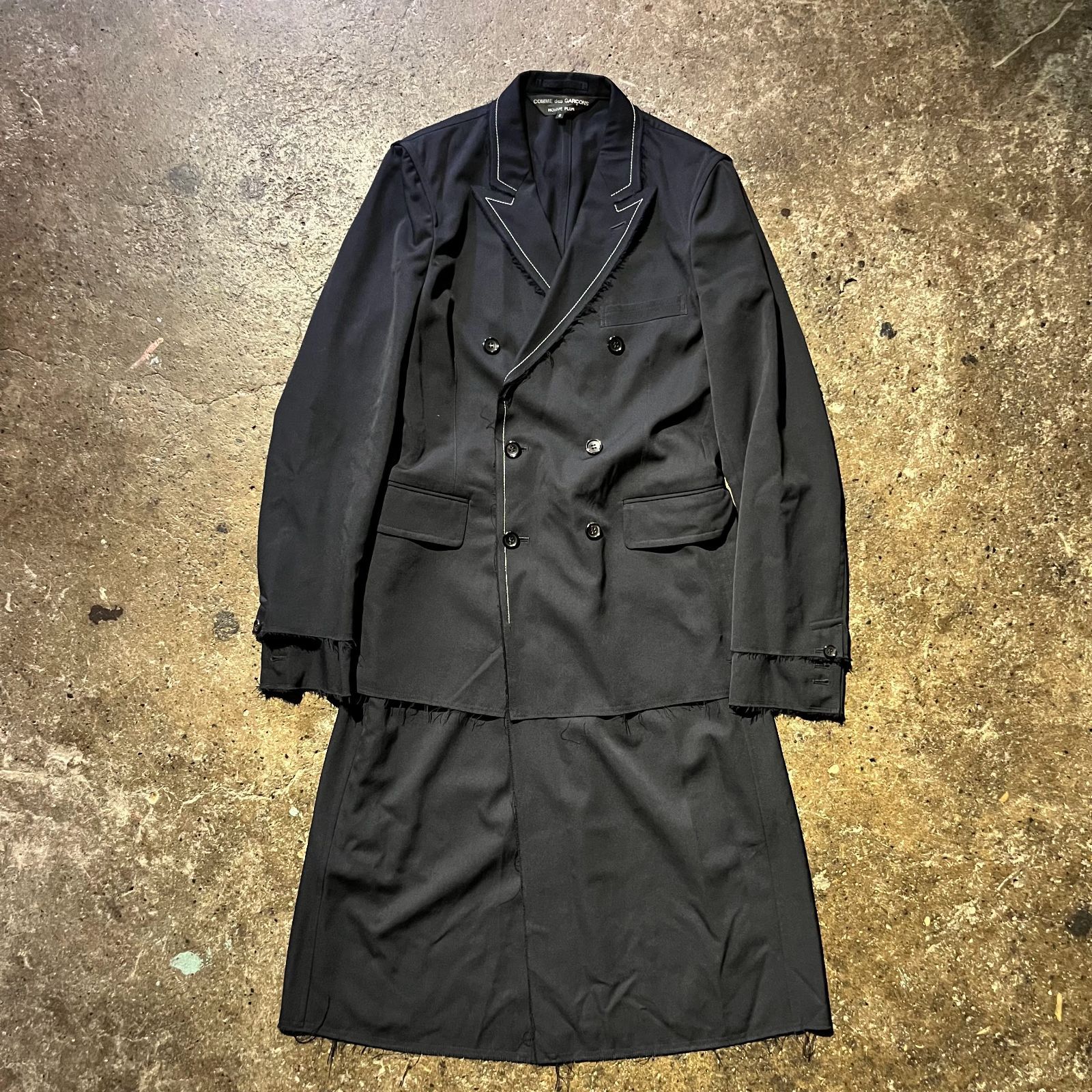 COMME des GARCONS HOMME PLUS 17ss カットオフドッキングコート