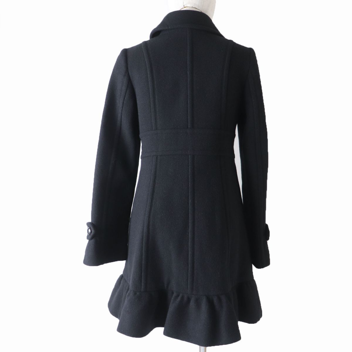 ☆極美品☆BURBERRY BLUE LABEL アンゴラ ダッフルコート 黒