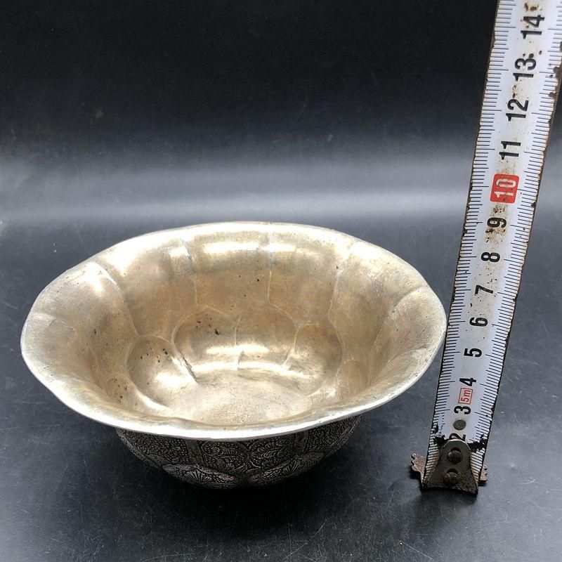 銅細工 銀碗 工芸品 装飾品 美術品 置物 - メルカリ