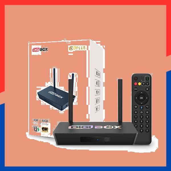 即日発送 音声リモコン 7日間のリプレイ機能付き 4GB 64GBのストレージ 4つのUSBポート バッファなしの6Kストリーミング再生 6対応 アメリカのスポーツや世界中の映画を楽しめるWiFi Androidプレーヤー スマートテレビボックス Plus