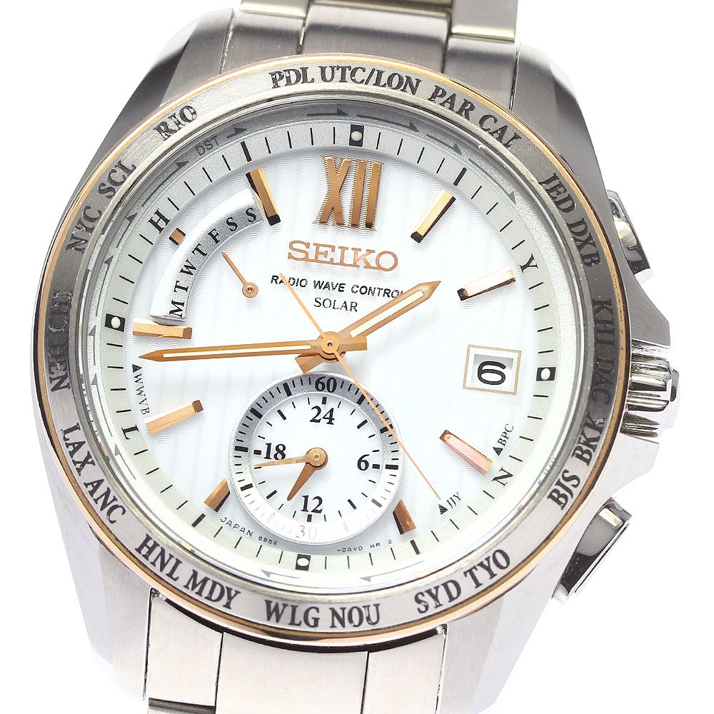 セイコー SEIKO 8B54-0AW0/SAGA146 ブライツ ソーラー電波 メンズ_